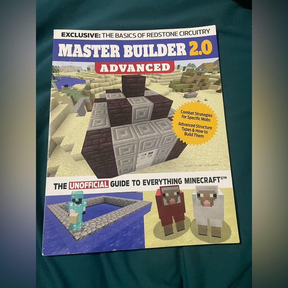MINECRAFT Master Builder 2.0 Advanced Basics of Redstone Circuitry Combat Guide